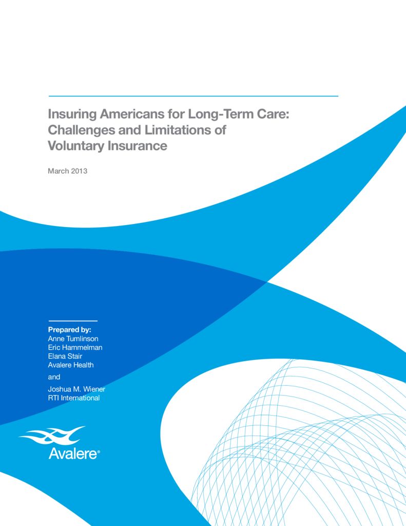 Insuring Americans for Long-Term Services and Supports: Challenges and Limitations of Voluntary Insurance
