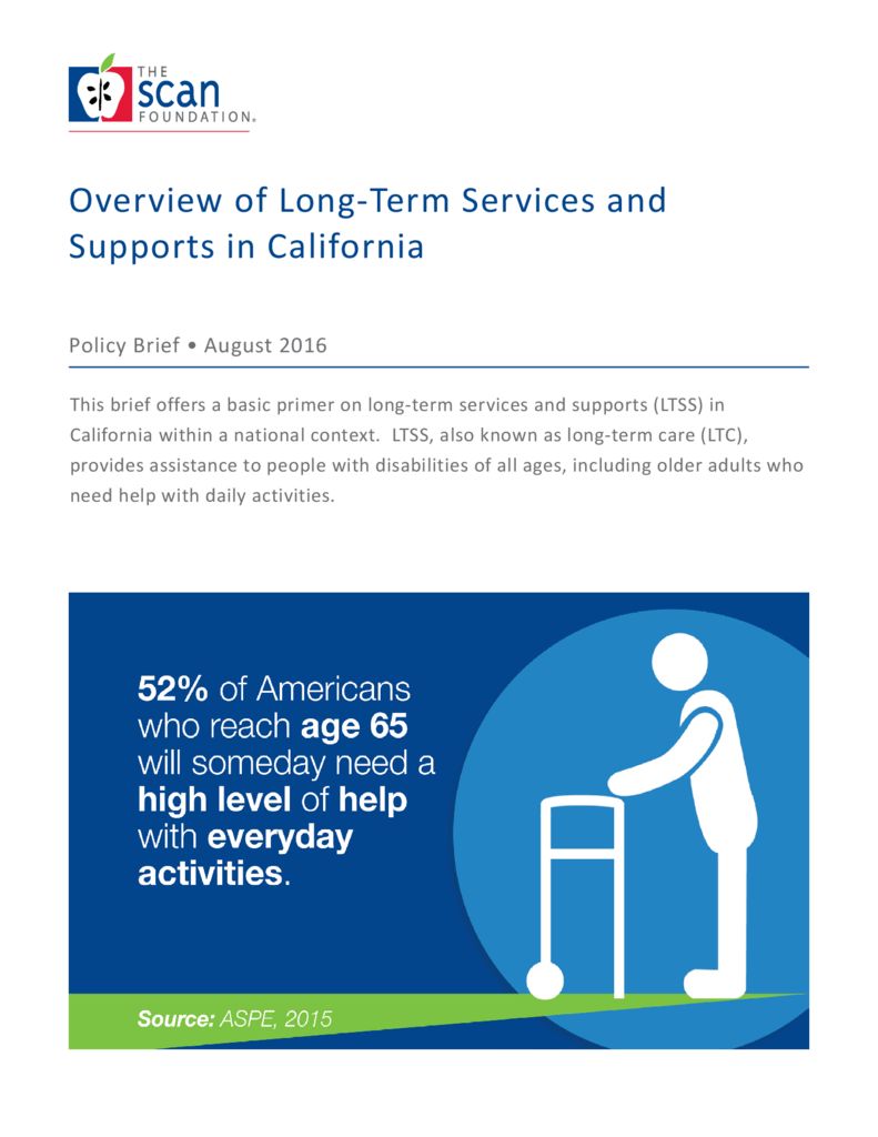 Overview of Long-Term Services and Supports in California