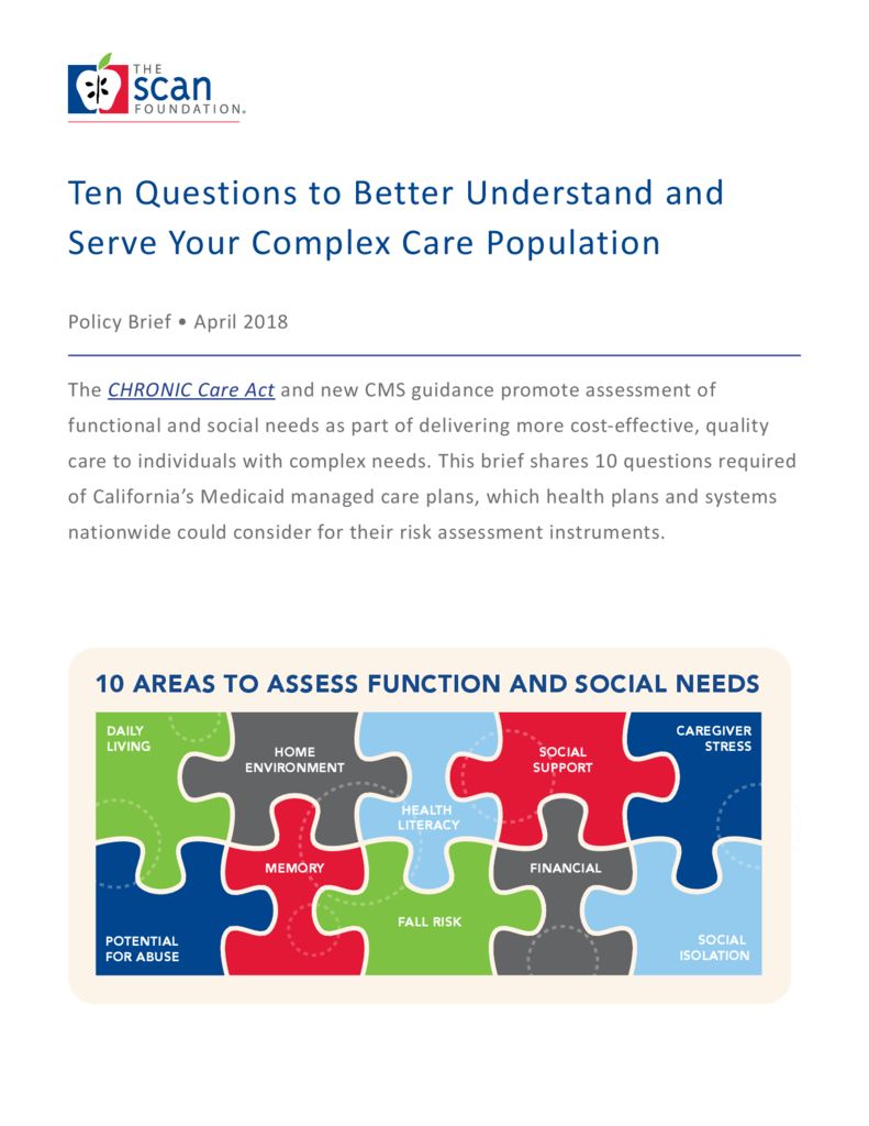 Ten Questions to Better Understand and Serve Your Complex Care Population
