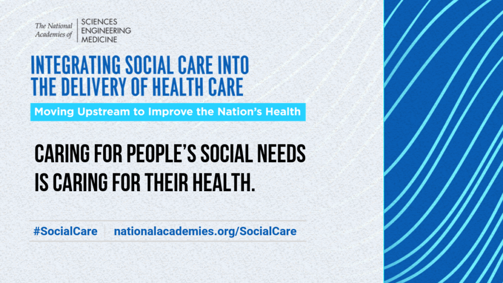 Integrating social care into the delivery of health care 