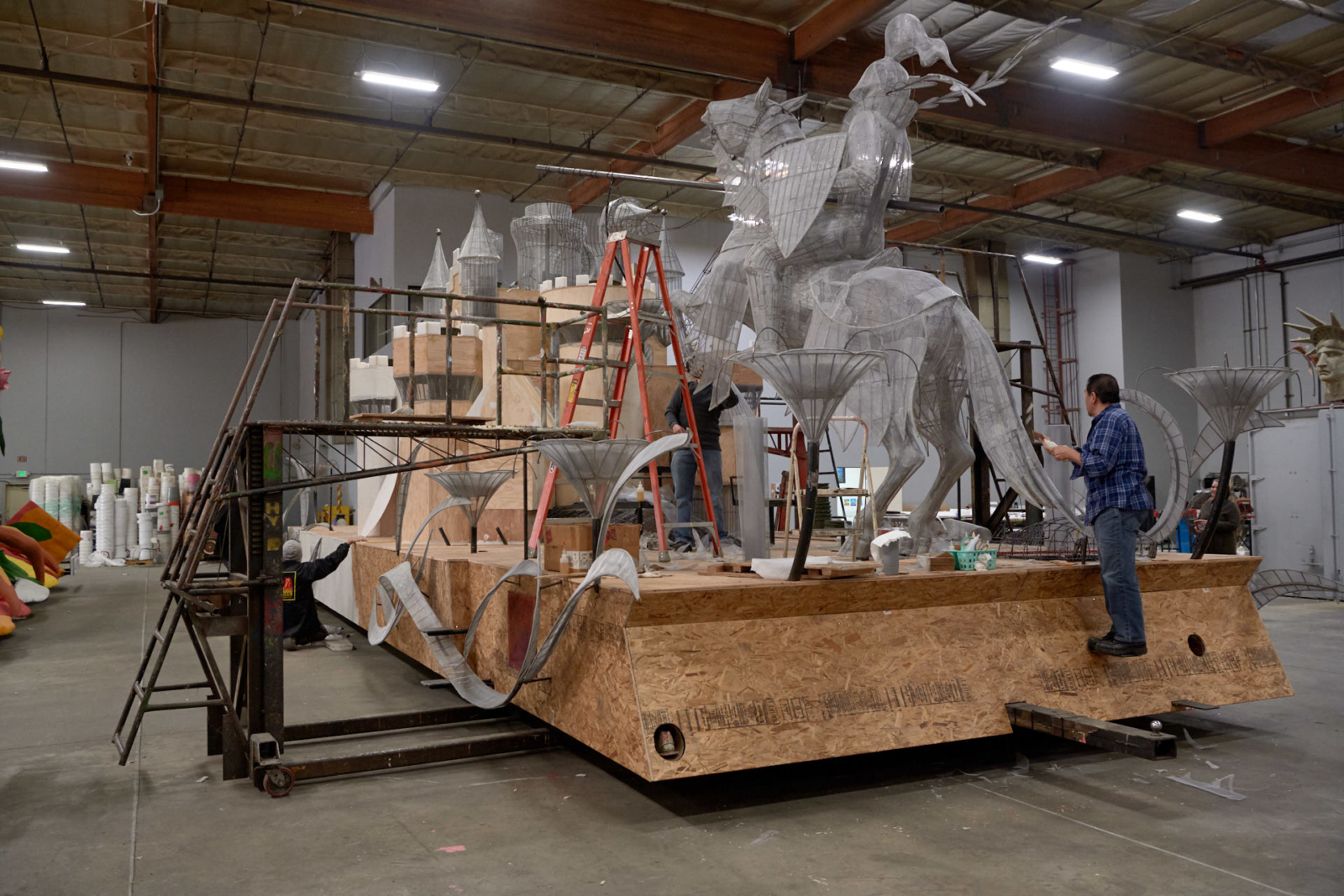 View of back of float