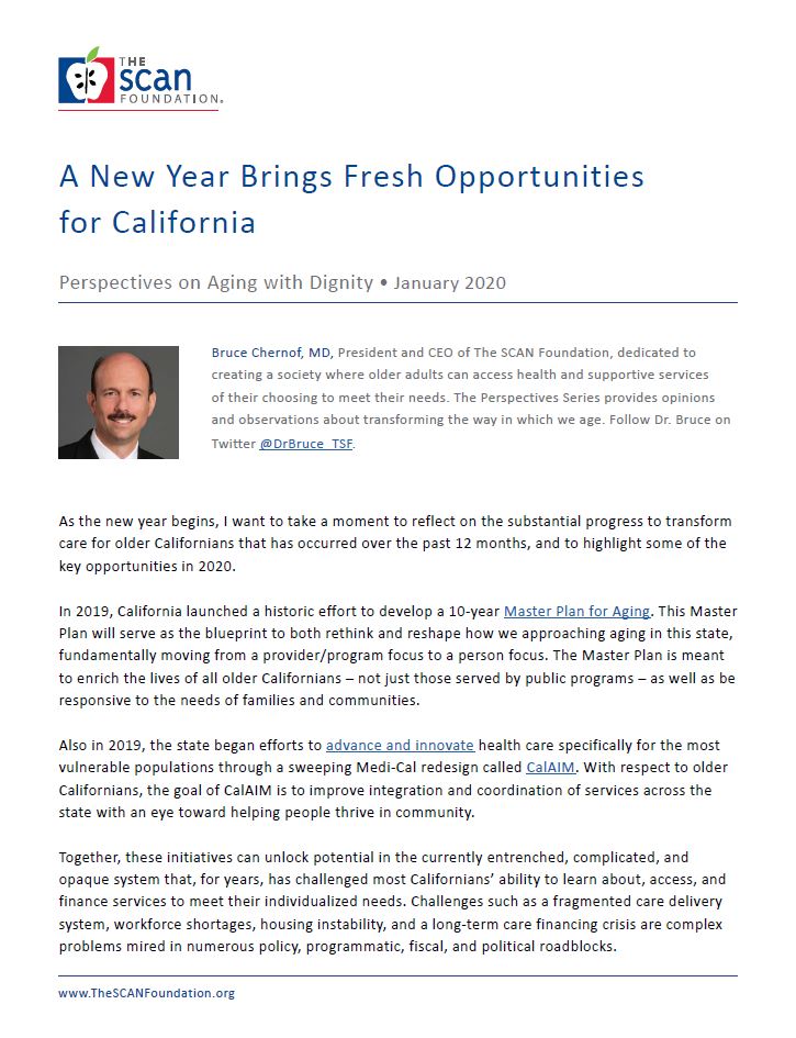 Perspectives: A New Year Brings Fresh Opportunities for California