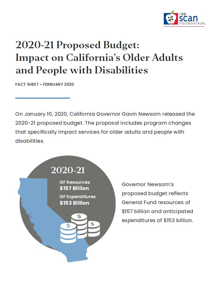 2020-21 Proposed Budget: Impact on California’s Older Adults and People with Disabilities