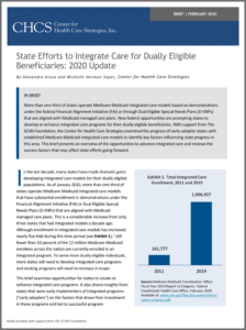 State Efforts to Integrate Care Brief