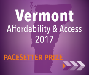 Symbol of Vermont, 2017 Pacesetter Prize awardee