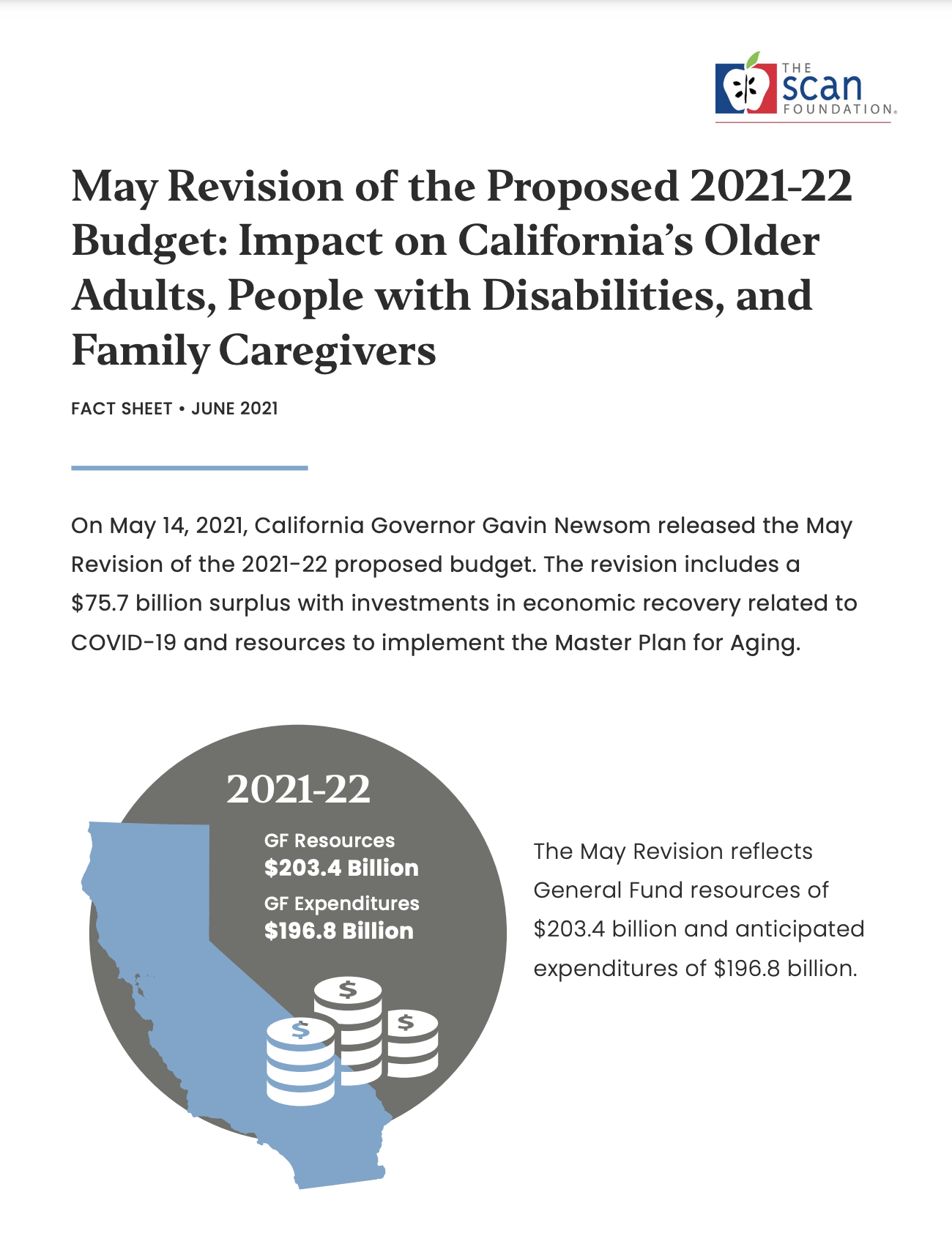 May Revision of the Proposed 2021-22 Budget: Impact on California’s Older Adults, People With Disabilities, and Family Caregivers