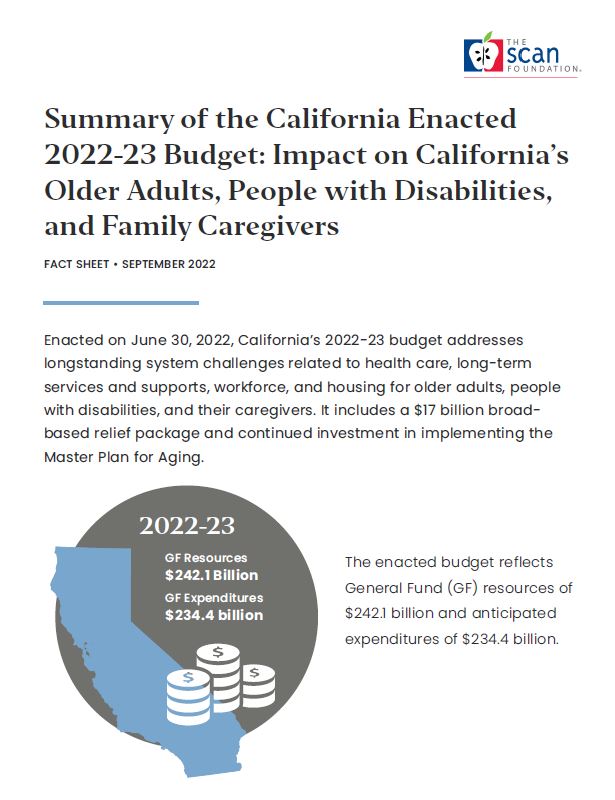 Summary of the California Enacted 2022-23 Budget: Impact on California’s Older Adults, People with Disabilities, and Family Caregivers