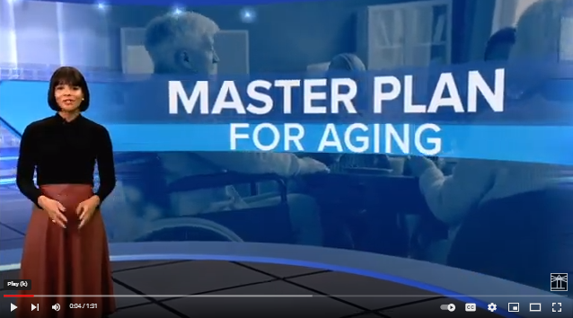 Screenshot of local news segment on Multisector Plans for Aging