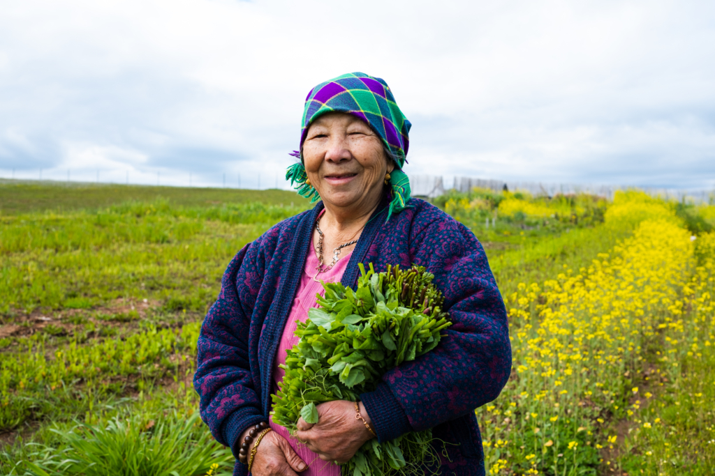 Portrait of older woman of color